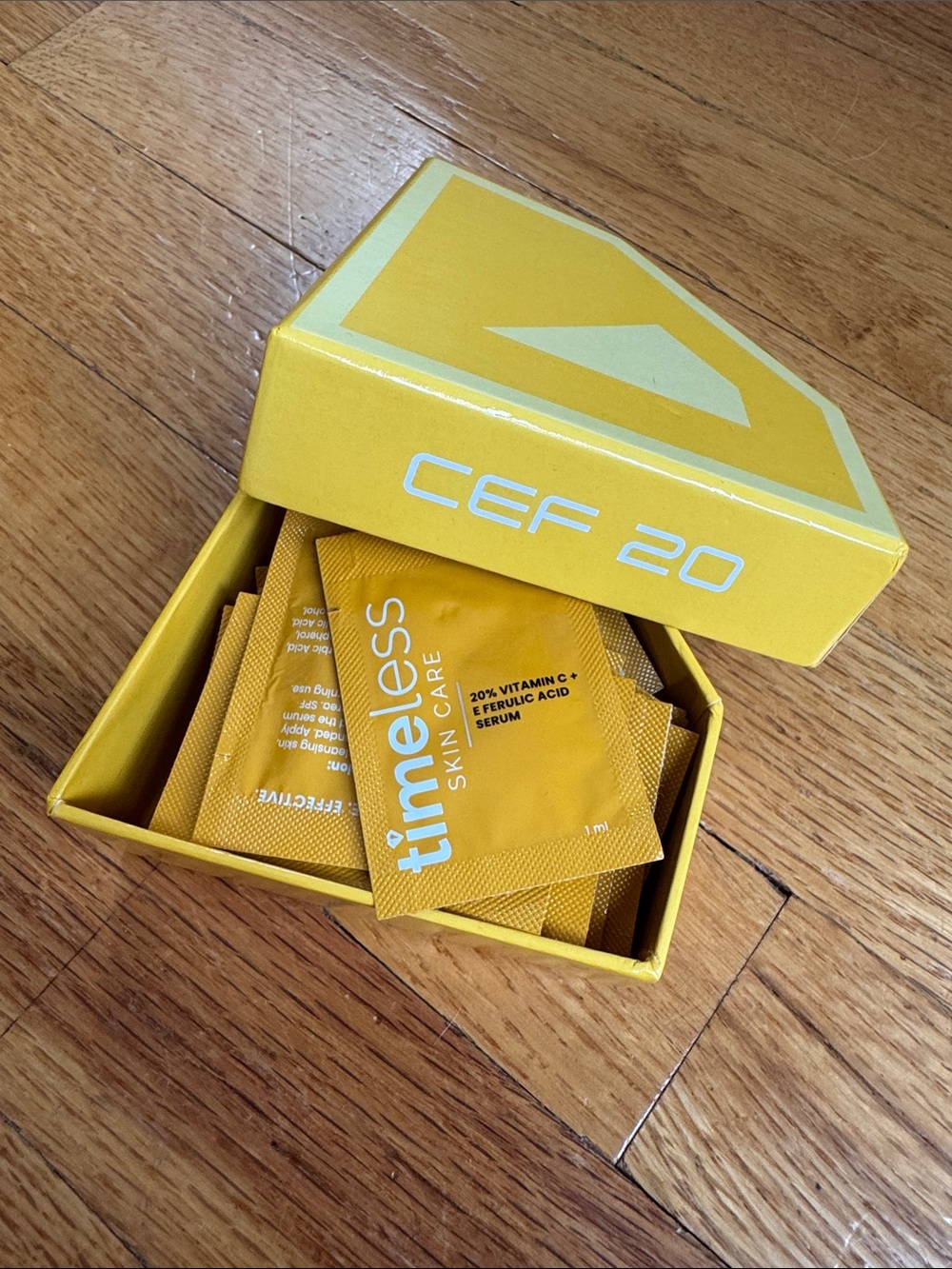 Timeless 20% Vitamin C + Ferulic Acid Serum Sachets — Yellow
